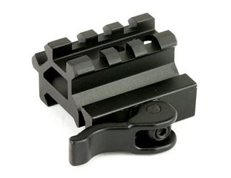 UTG, Double Picatinny Rail with 3 Slot Angle Mount, Quick Release