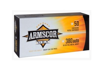 Armscor .380 ACP 95GR FMJ