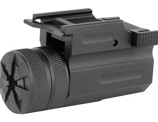 NCSTAR, Compact Green Laser with QR Weaver Mount, Fits Weaver Style Rail, Black, Ambidextrous Sliding On/Off Switch