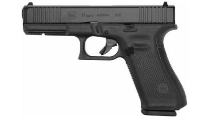 Glock 17 9mm Gen5 Fixed Sight 17-Shot Black Front Serrations