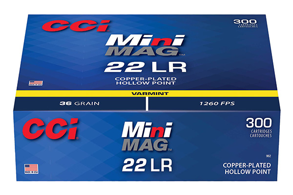 CCI Mini Mag 22LR 36GR HP 300RD Box