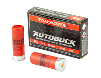 Winchester Ammunition, Super-X, 12 Gauge 2.75", 1 Buck, Buckshot